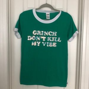 Victoria’s Secret Green Christmas T-shirt
